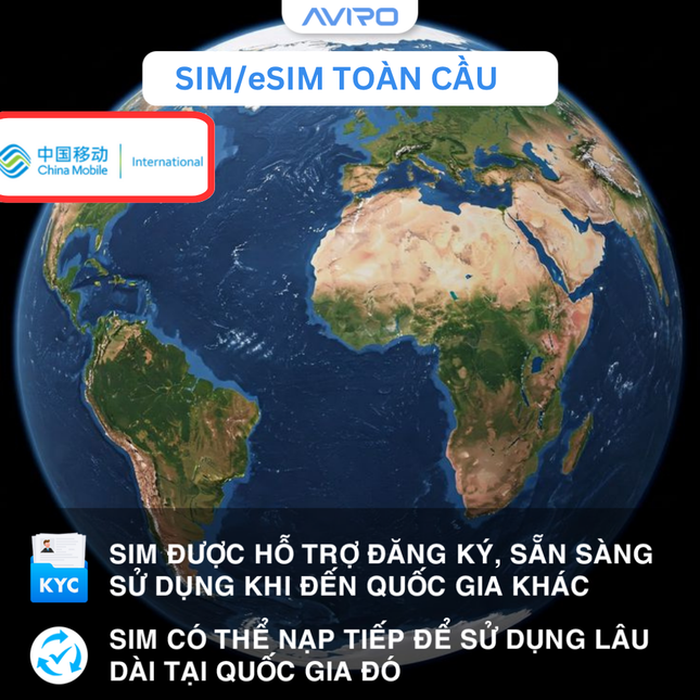 [eSIM] Toàn cầu (148 quốc gia | Gói theo ngày |  7 ngày | CMI