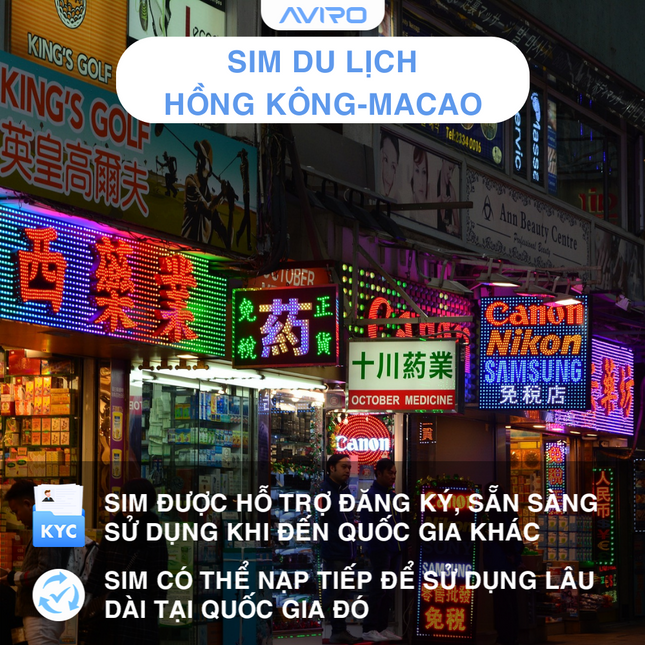 [eSIM] Hồng Kông - Macao | Gói theo ngày |  5-30 ngày