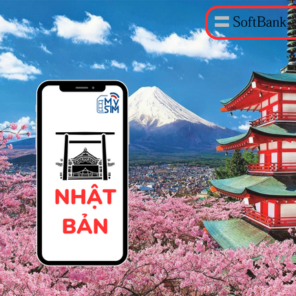 [eSIM] Nhật Bản | Gói theo ngày | 1-30 ngày | Softbank