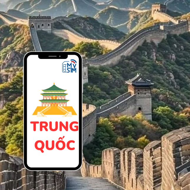 [eSIM] Trung Quốc | Gói tổng dung lượng | 5-30 ngày
